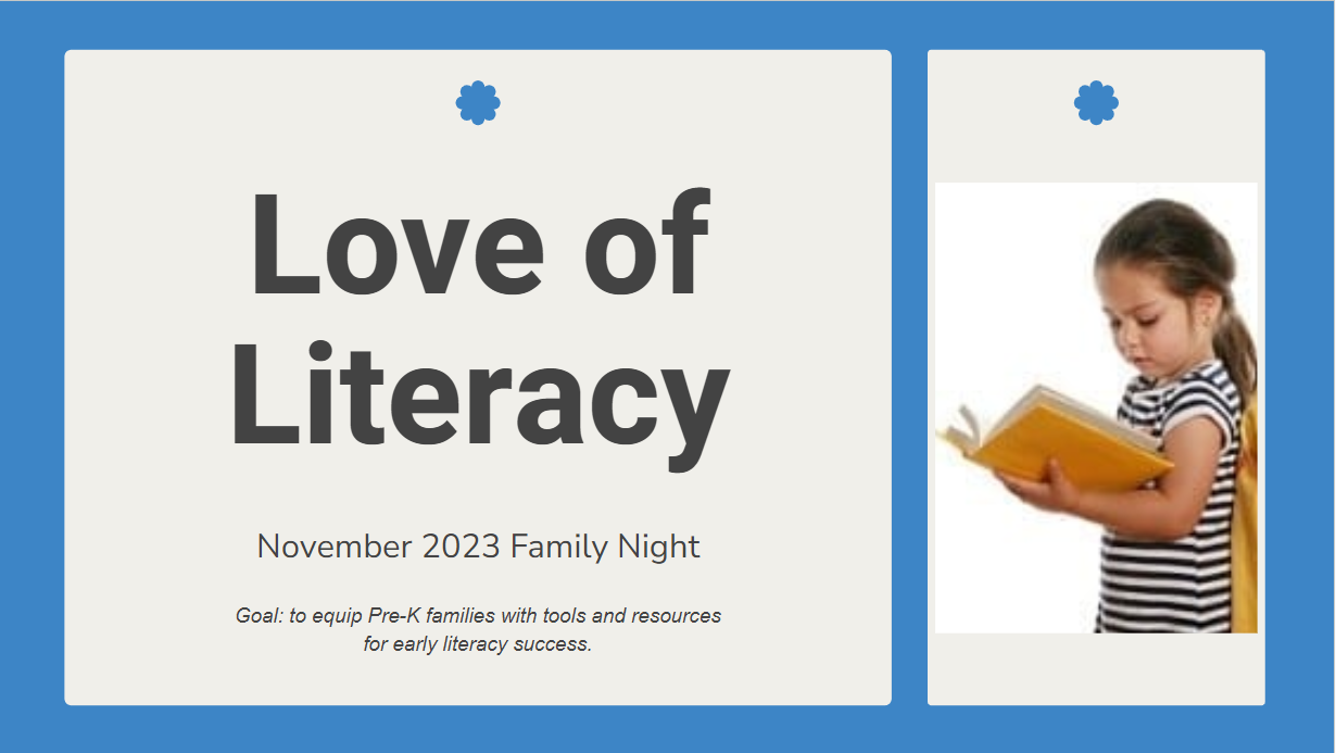 ECE Night - Love of Literacy